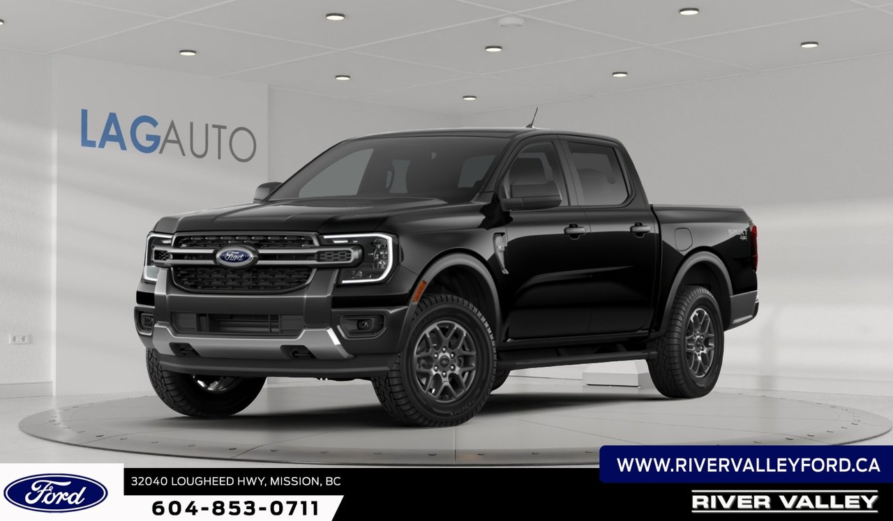 Shadow Black 2026 Ford Ranger Pickup Truck Four-Wheel Drive Automatic