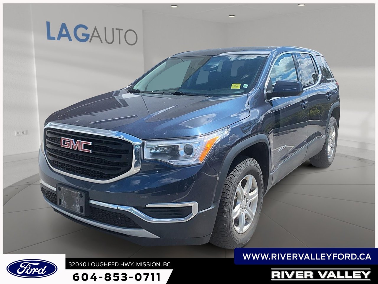 Blue Steel Metallic 2018 GMC Acadia SLE-1 AWD SUV / Crossover Four-Wheel Drive Automatic