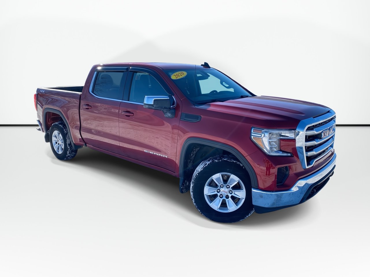 RED QUARTZ TINTCOAT 2020 GMC Sierra 1500 SLE Crew Cab 4WD Pickup Truck Four-Wheel Drive Automatic