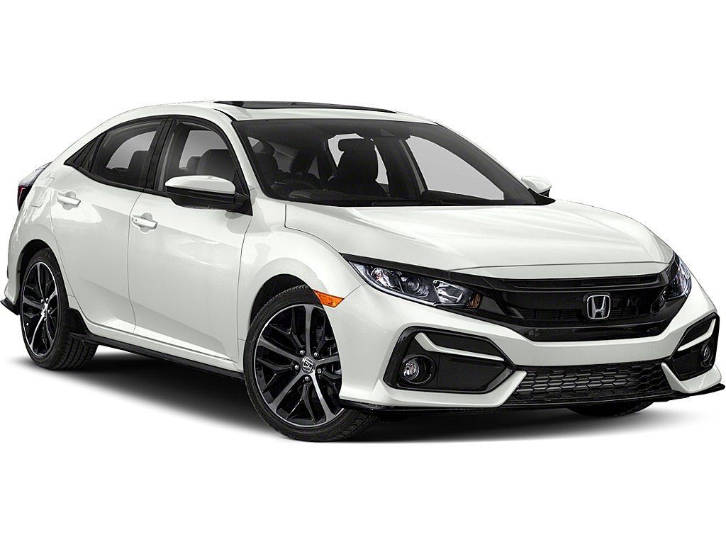 Platinum White Pearl 2020 Honda Civic Hatchback Hatchback Front-Wheel Drive Continuously Variable Transmission