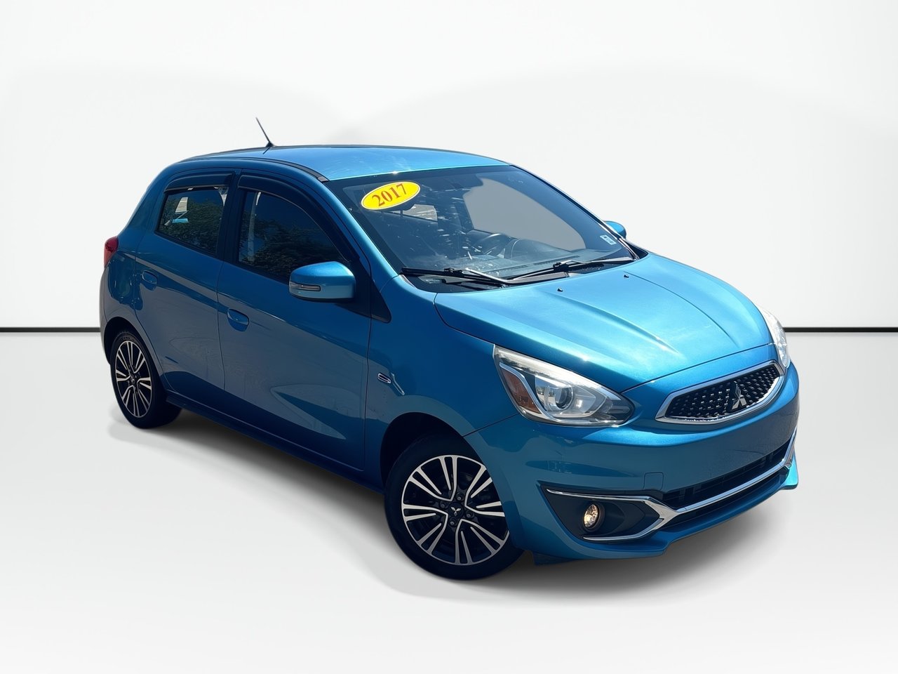 Sapphire Blue 2017 Mitsubishi Mirage Hatchback Continuously Variable Transmission