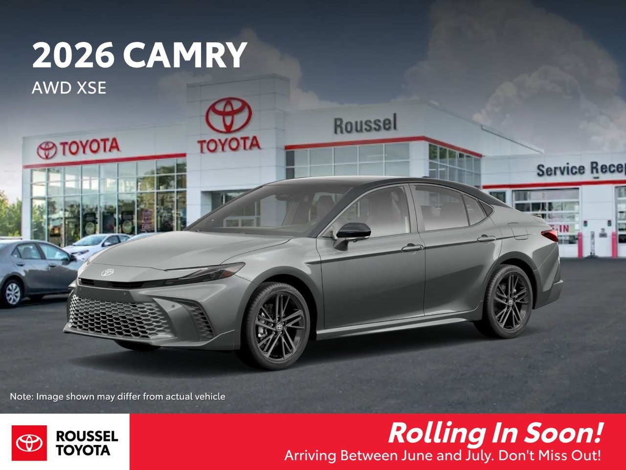 Heavy Metal with Black Roof 2026 Toyota Camry XSE AWD Sedan All-Wheel Drive Automatic