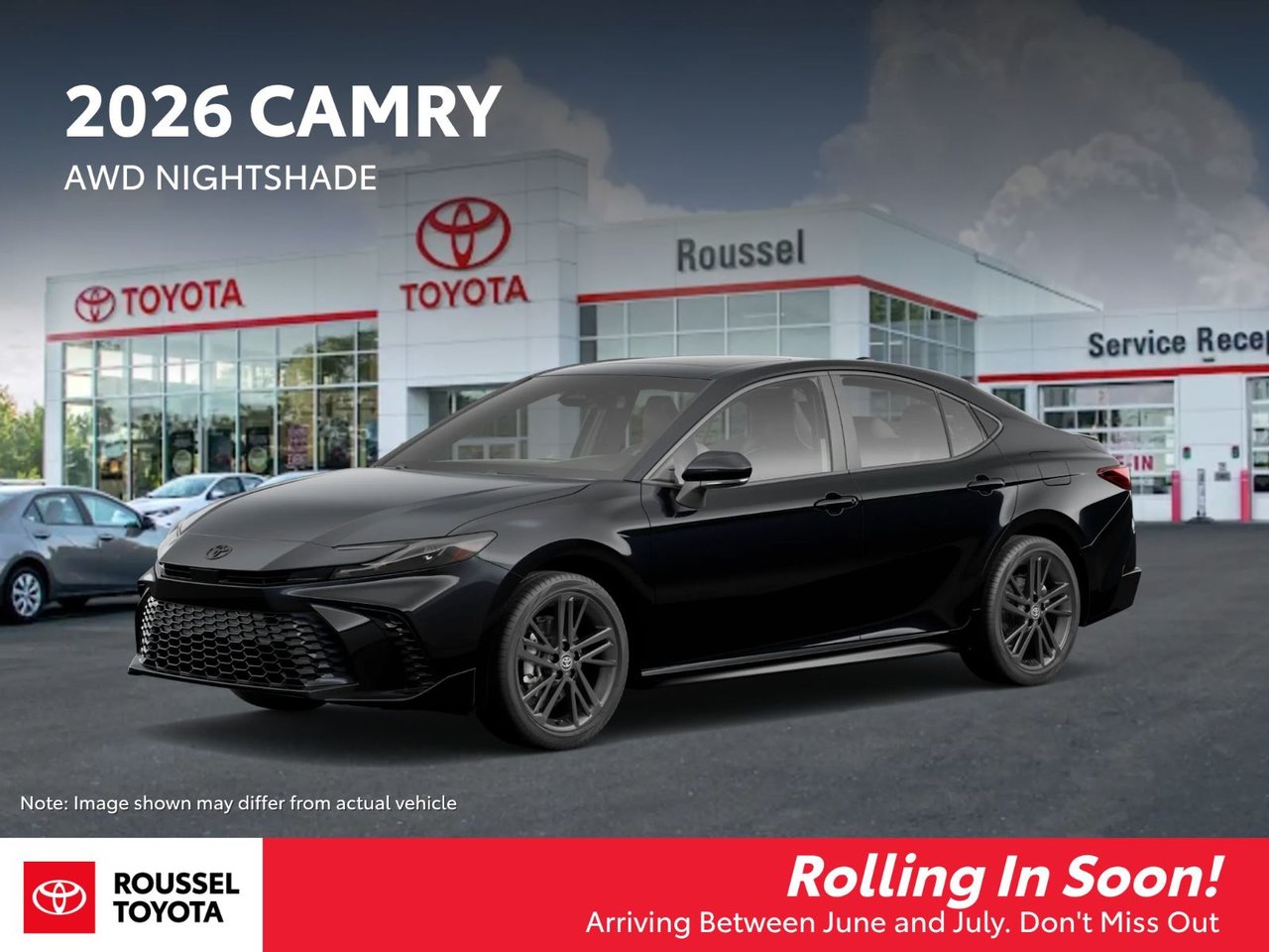Midnight Black Metallic 2026 Toyota Camry Sedan All-Wheel Drive Automatic