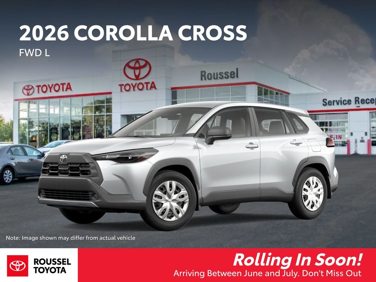 Sonic Silver Metallic 2026 Toyota Corolla Cross SUV / Crossover Front-Wheel Drive Automatic
