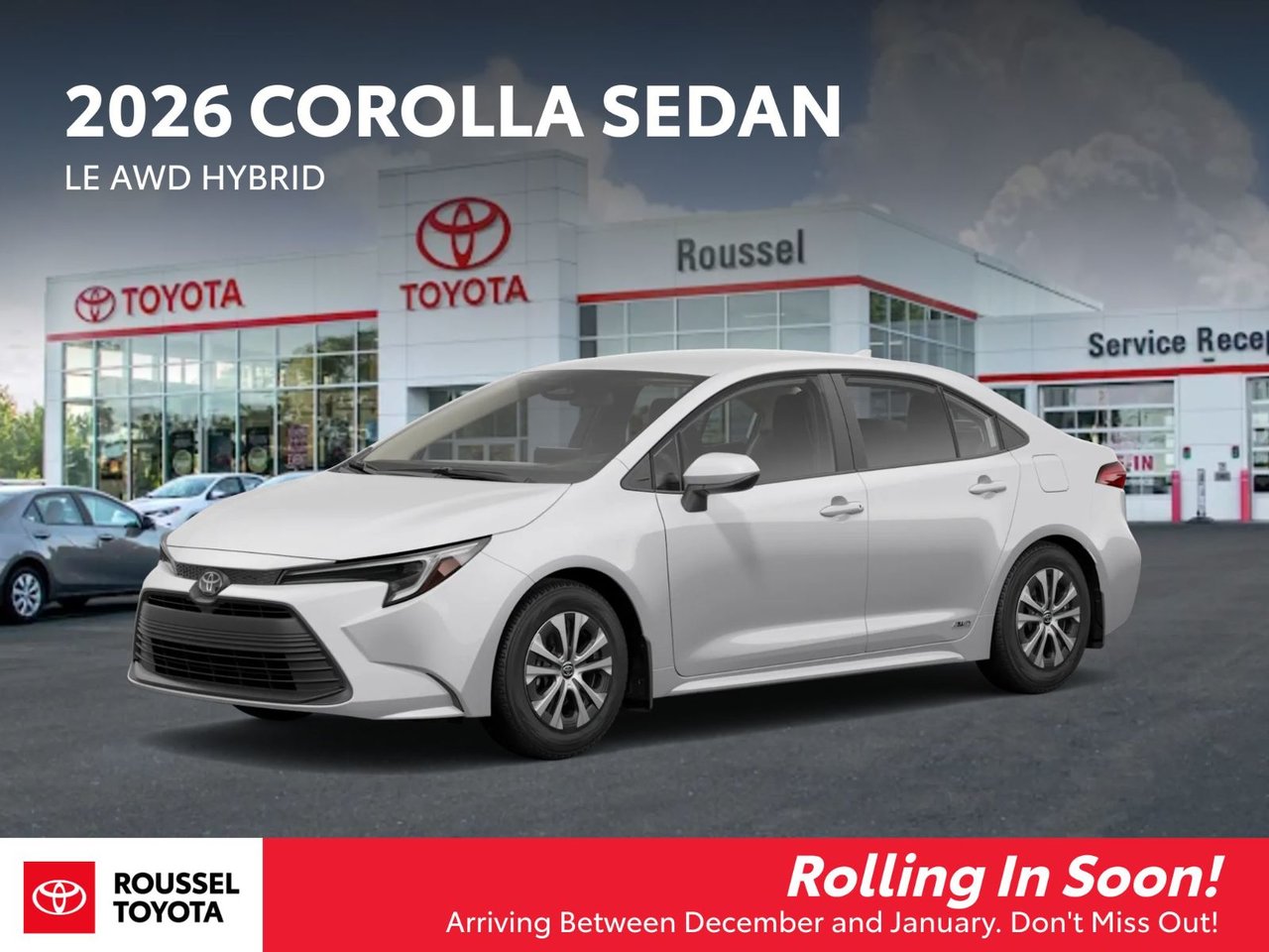 Toyota Corolla Hybrid LE AWD 2026