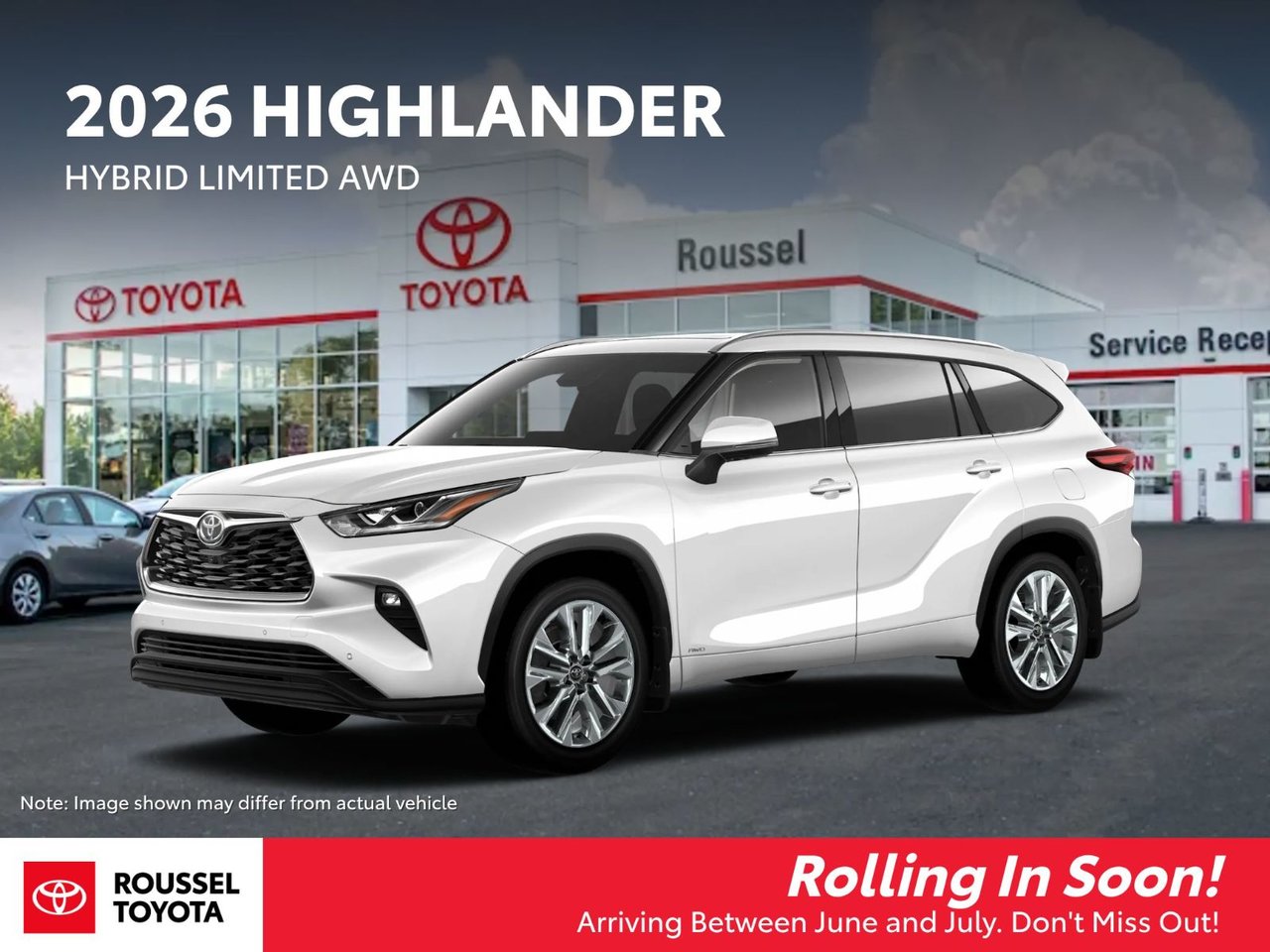 White (Wind Chill Pearl) 2026 Toyota Highlander Hybrid Limited AWD SUV / Crossover All-Wheel Drive Automatic