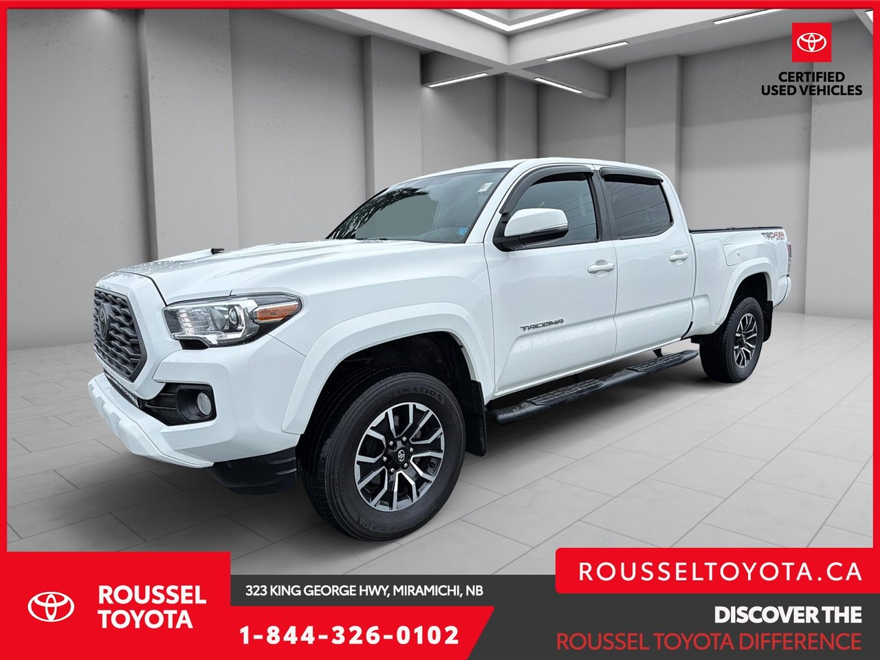 White 2023 Toyota Tacoma Pickup Truck Automatic