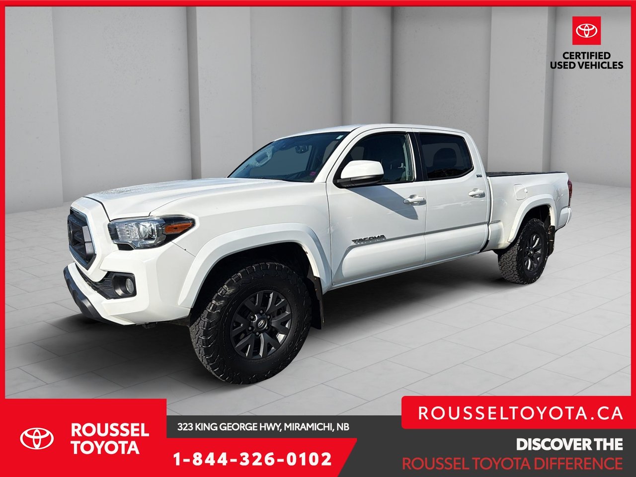White (Wind Chill Pearl) 2023 Toyota Tacoma Pickup Truck Automatic