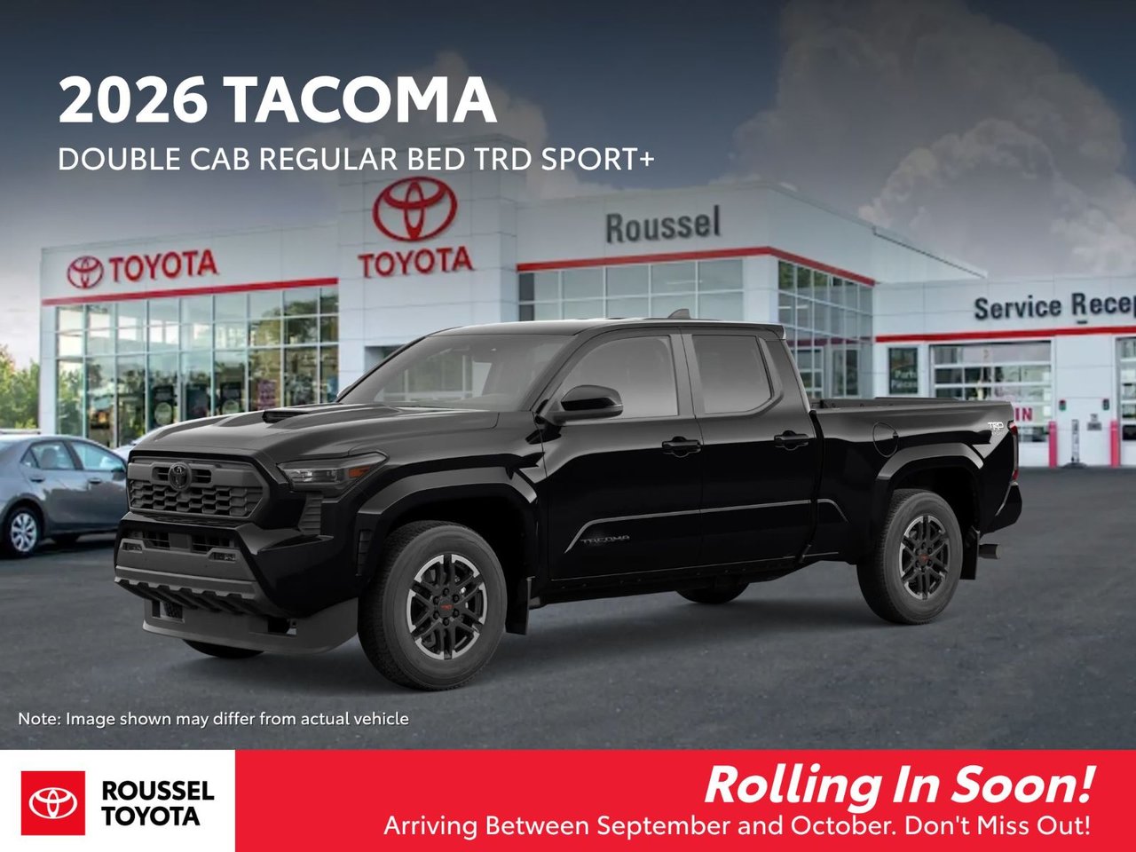 Black 2026 Toyota Tacoma Pickup Truck Automatic