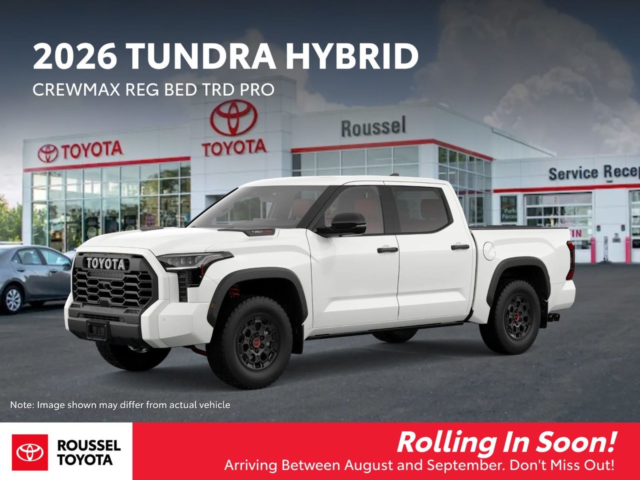 White 2026 Toyota Tundra Hybrid Pickup Truck Four-Wheel Drive Automatic