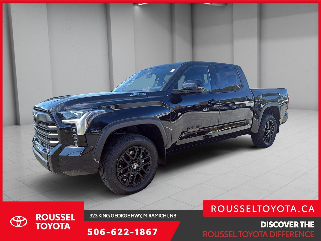 Midnight Black Metallic 2026 Toyota Tundra Hybrid Pickup Truck  Automatic