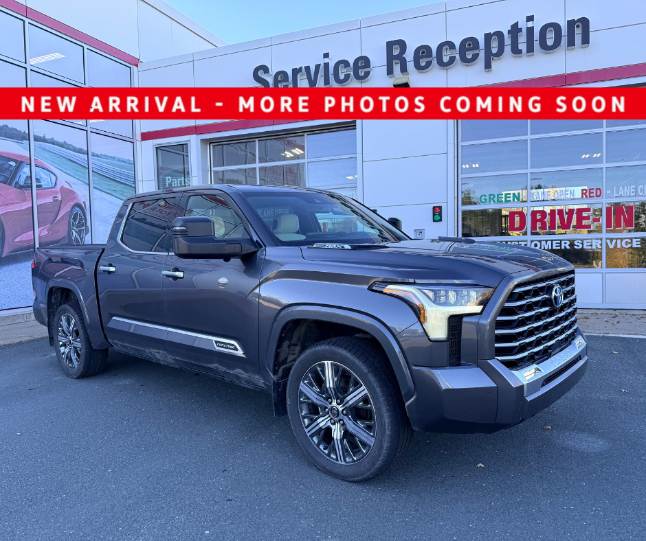 Gray (Magnetic Grey Metallic) 2023 Toyota Tundra Hybrid Pickup Truck Four-Wheel Drive Automatic