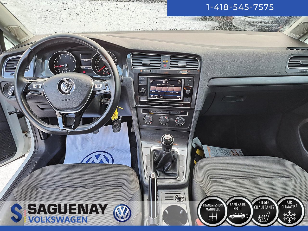 Volkswagen Golf COMFORTLINE MANUELLE  (73$/Sem)* 2019 STOCK : GS044A