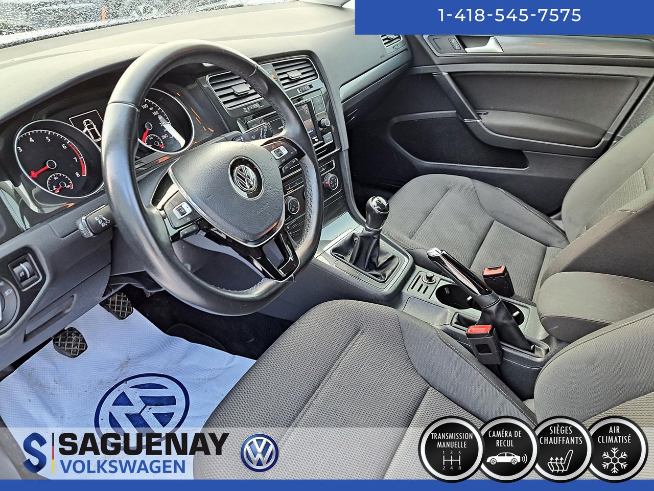 Volkswagen Golf COMFORTLINE MANUELLE  (73$/Sem)* 2019 STOCK : GS044A