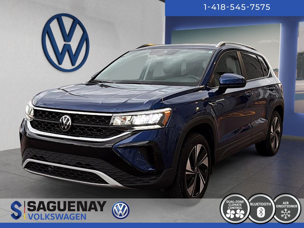 Volkswagen Taos COMFORTLINE + TOIT PANO 2023 107$ / Semaine + Taxes