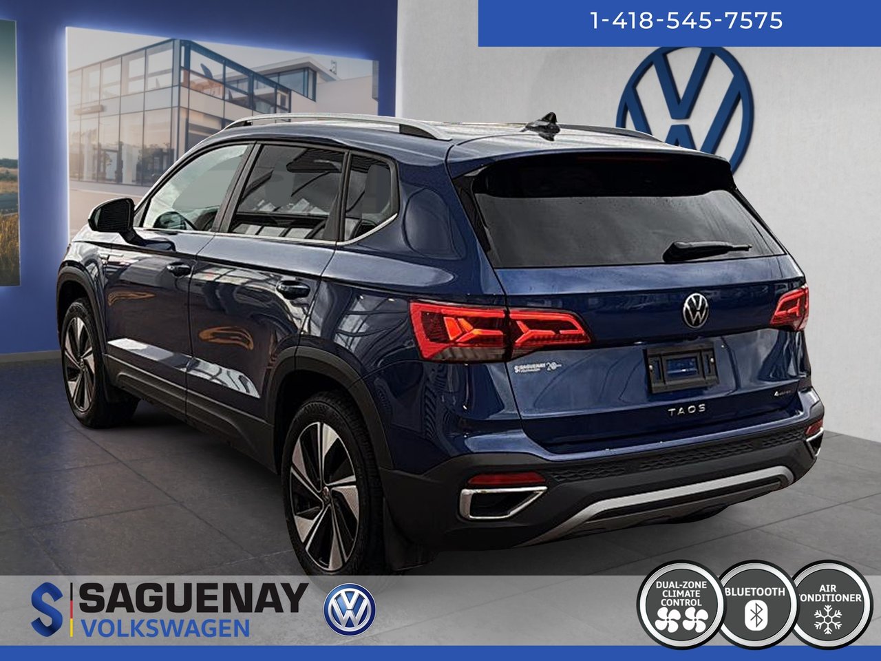 Volkswagen Taos COMFORTLINE + TOIT PANO 2023 107$ / Semaine + Taxes