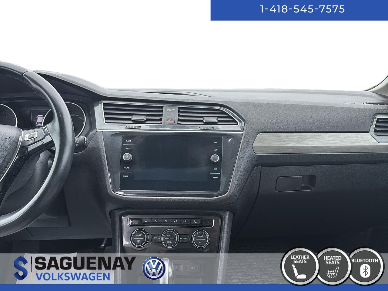 Volkswagen Tiguan COMFORTLINE TOIT PANO (74$/Sem)* 2019 STOCK : HS144B