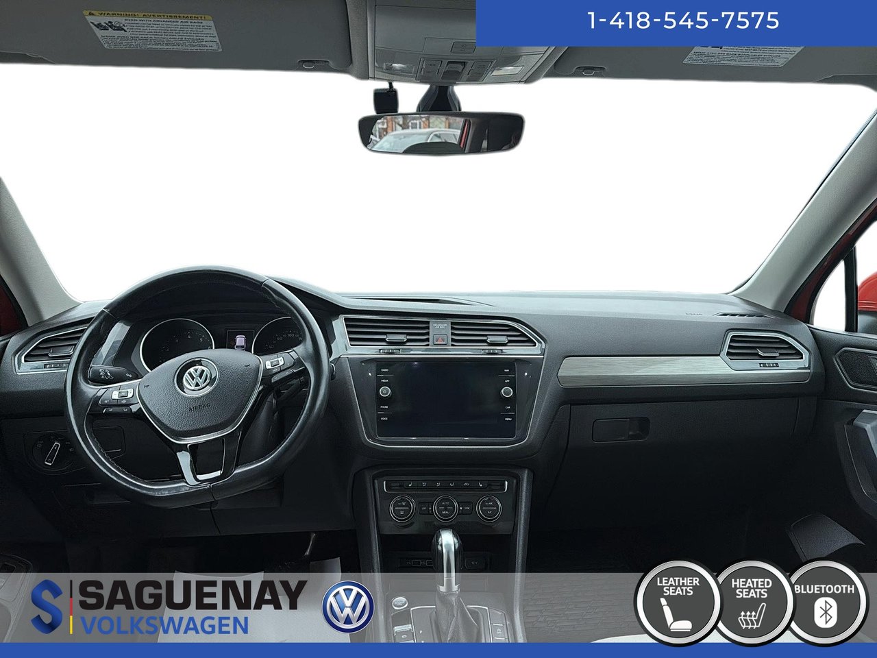 Volkswagen Tiguan COMFORTLINE TOIT PANO (74$/Sem)* 2019 STOCK : HS144B