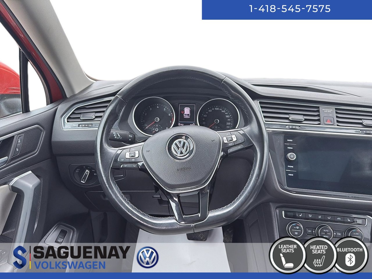 Volkswagen Tiguan COMFORTLINE TOIT PANO (74$/Sem)* 2019 STOCK : HS144B