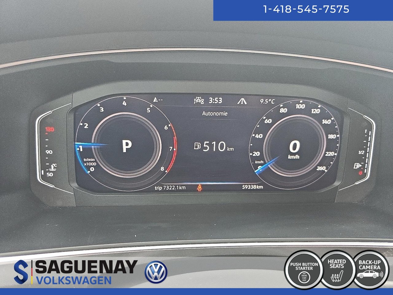 Volkswagen Tiguan COMFORTLINE TOIT PANO (117$/Sem)* 2023 STOCK : GS523A