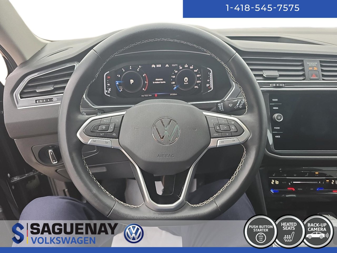 Volkswagen Tiguan COMFORTLINE TOIT PANO (117$/Sem)* 2023 STOCK : GS523A