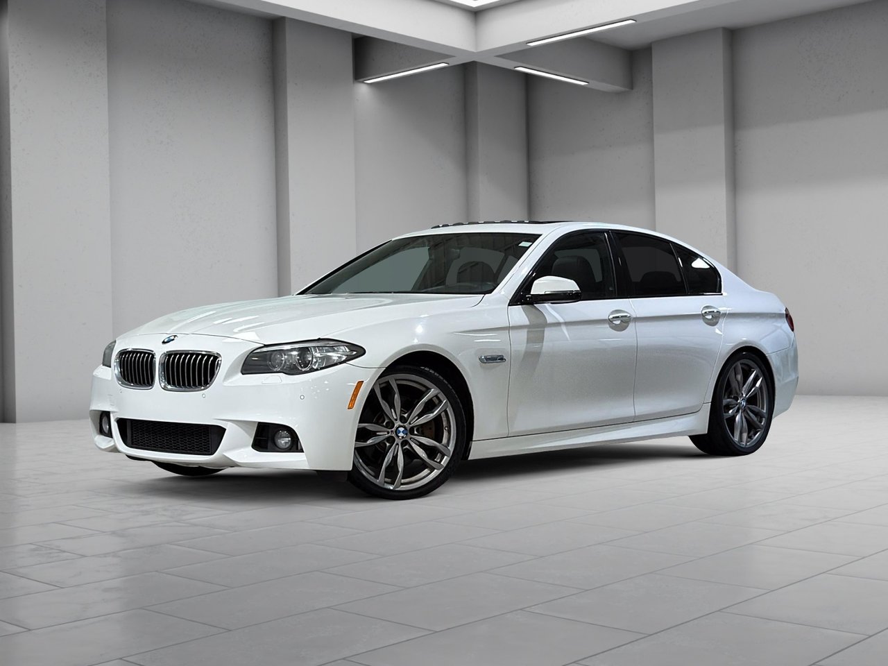 White 2016 BMW 5 Series Sedan All-Wheel Drive Automatic