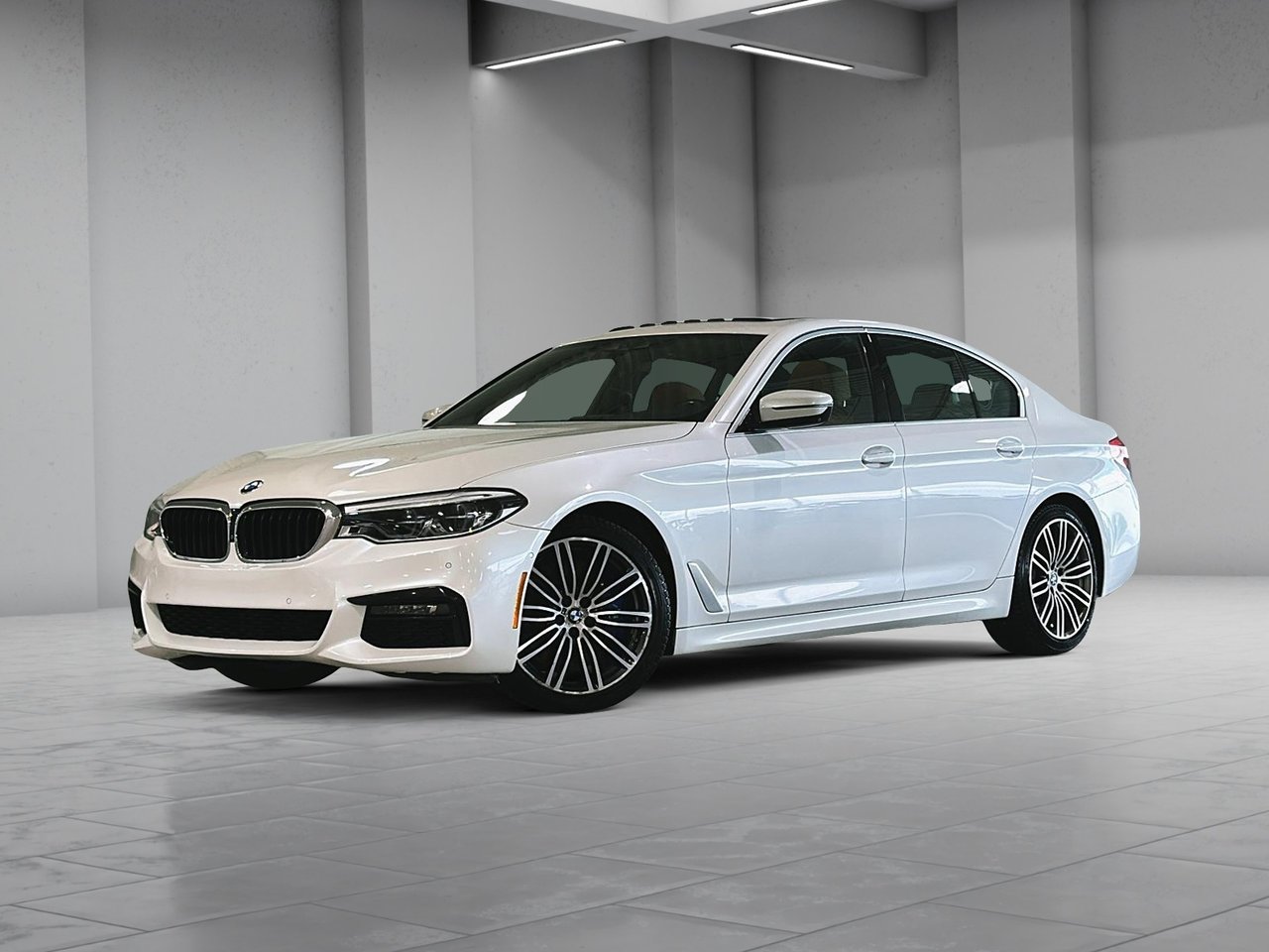 White 2019 BMW 5 Series Sedan All-Wheel Drive Automatic