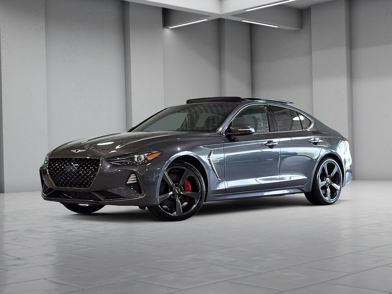 Gray 2021 Genesis G70 Sedan All-Wheel Drive Automatic