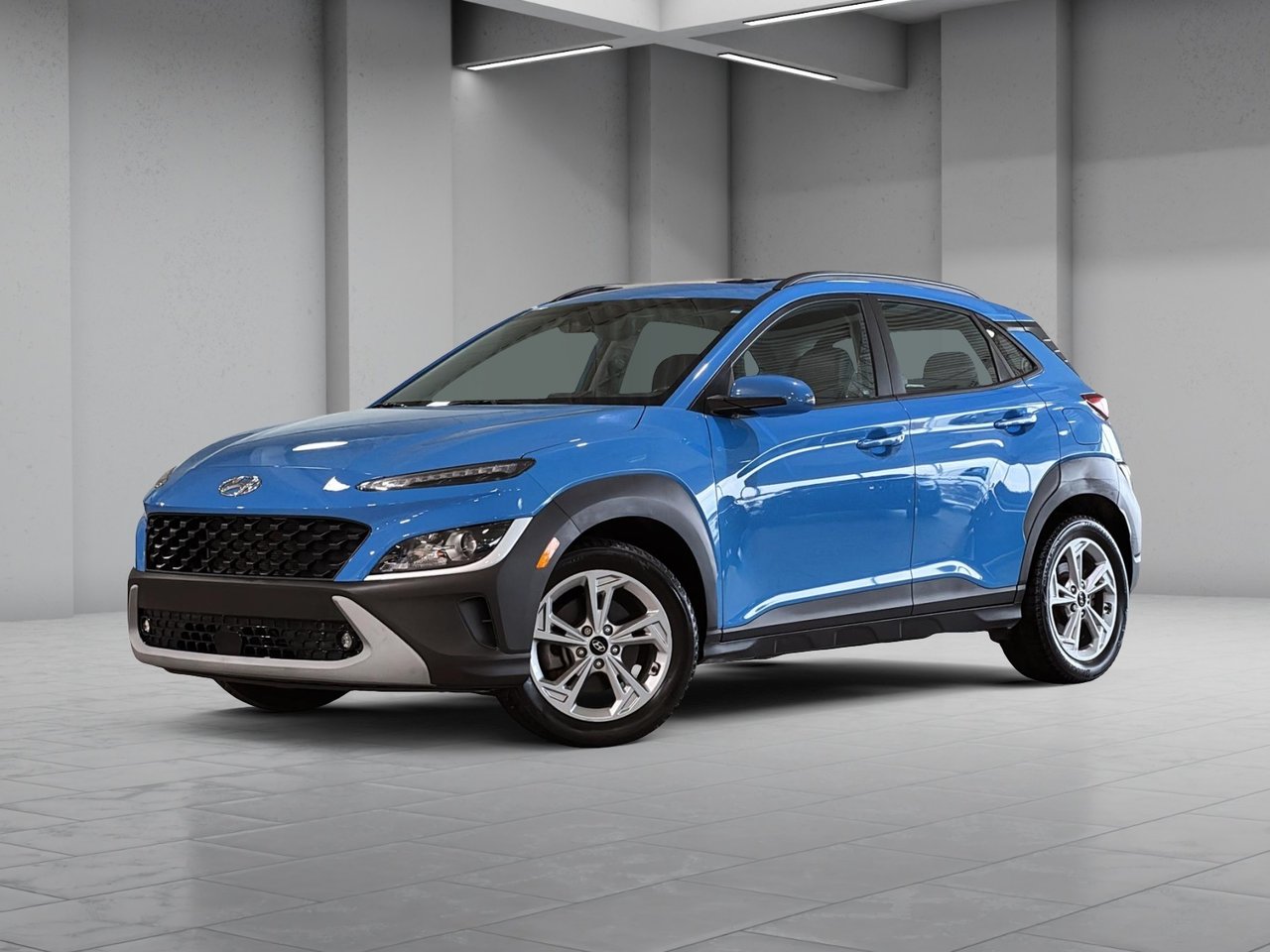 Blue 2022 Hyundai Kona SUV / Crossover All-Wheel Drive Continuously Variable Transmission