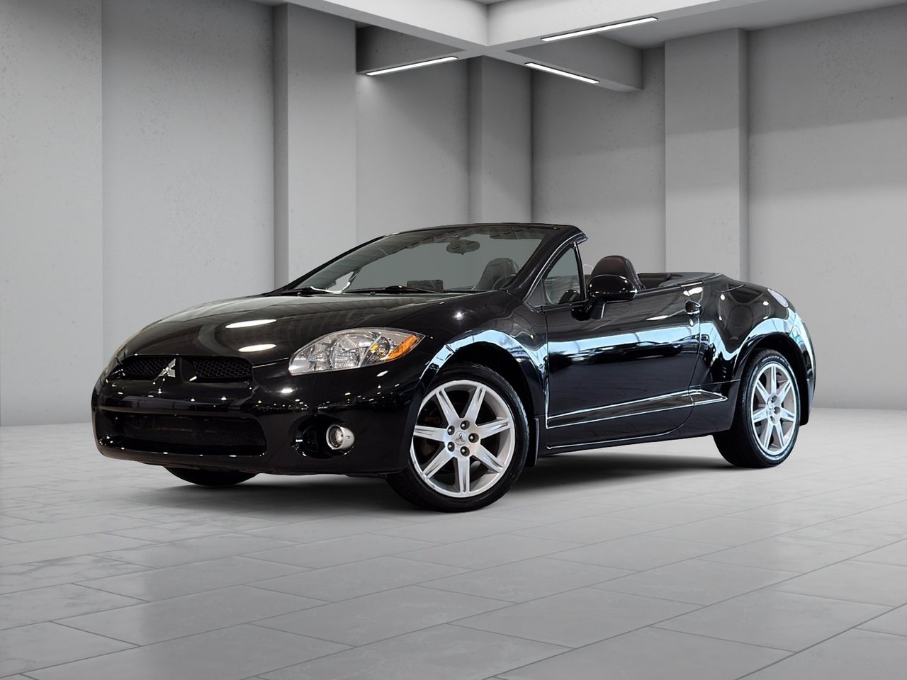 Black 2007 Mitsubishi Eclipse Spyder Convertible Front-Wheel Drive Automatic