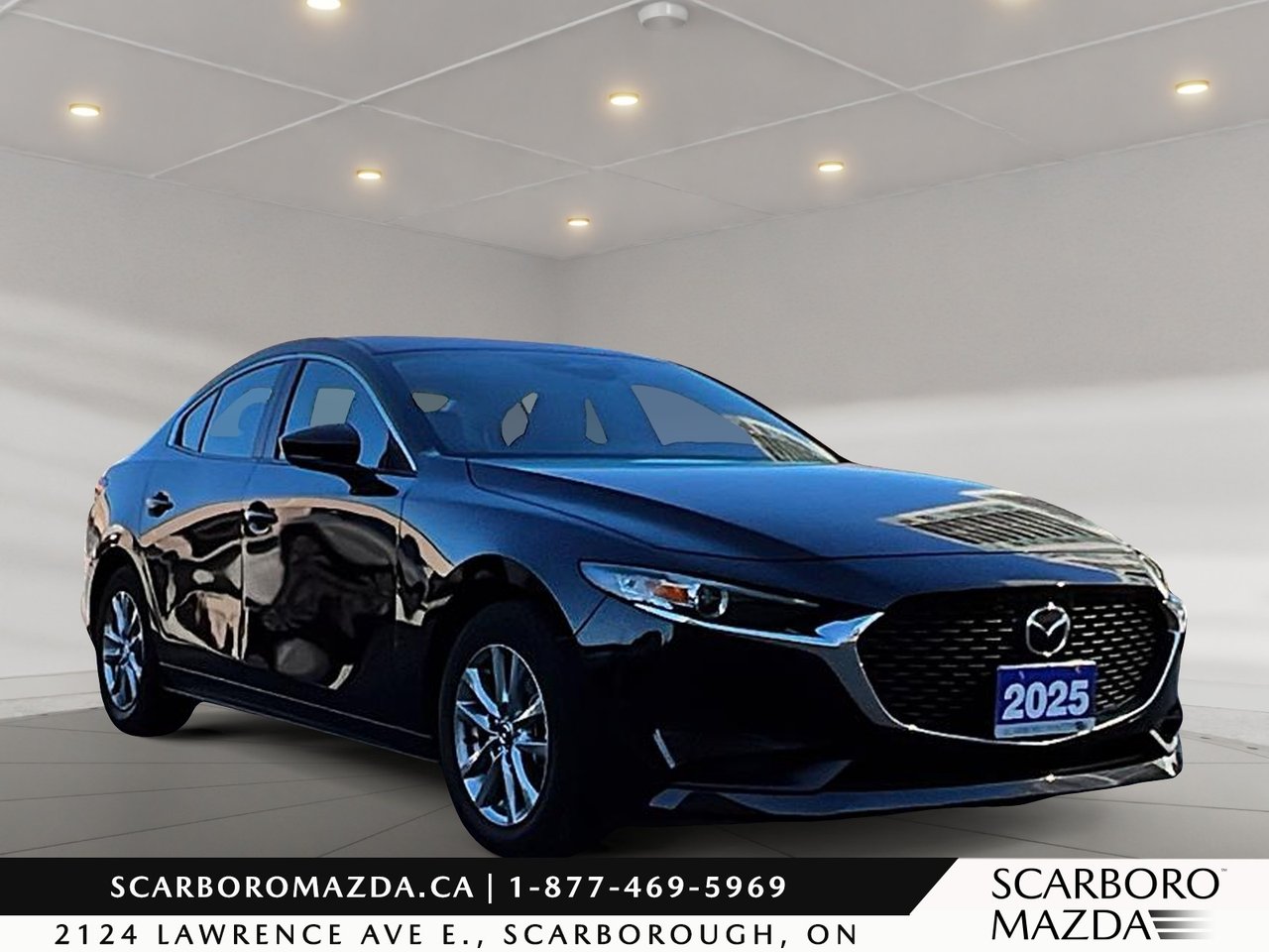 Black 2025 Mazda MAZDA3 Sedan Automatic