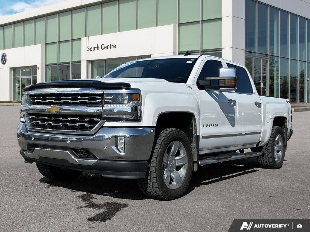 White 2018 Chevrolet Silverado 1500 Pickup Truck Four-Wheel Drive Automatic
