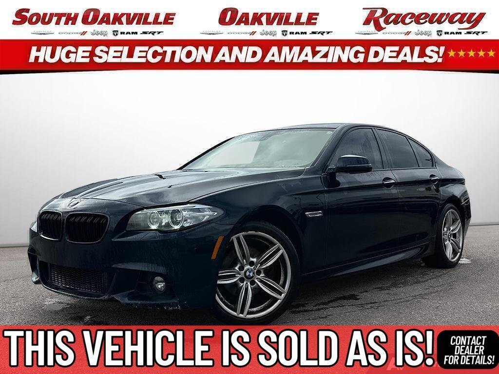 Black 2016 BMW 5 Series Sedan All-Wheel Drive Automatic