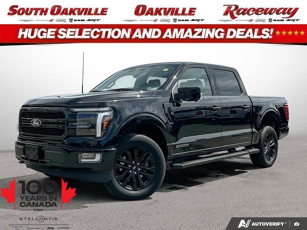 Black 2024 Ford F-150 Pickup Truck Four-Wheel Drive Automatic