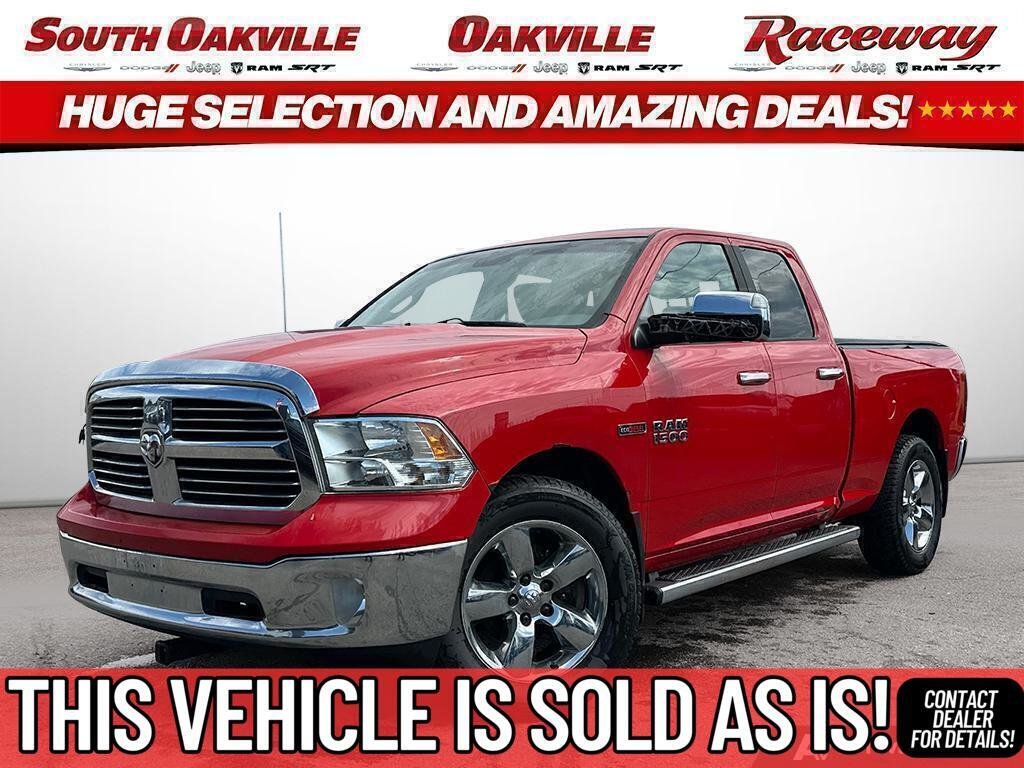 Red 2014 RAM 1500 Pickup Truck Four-Wheel Drive Automatic