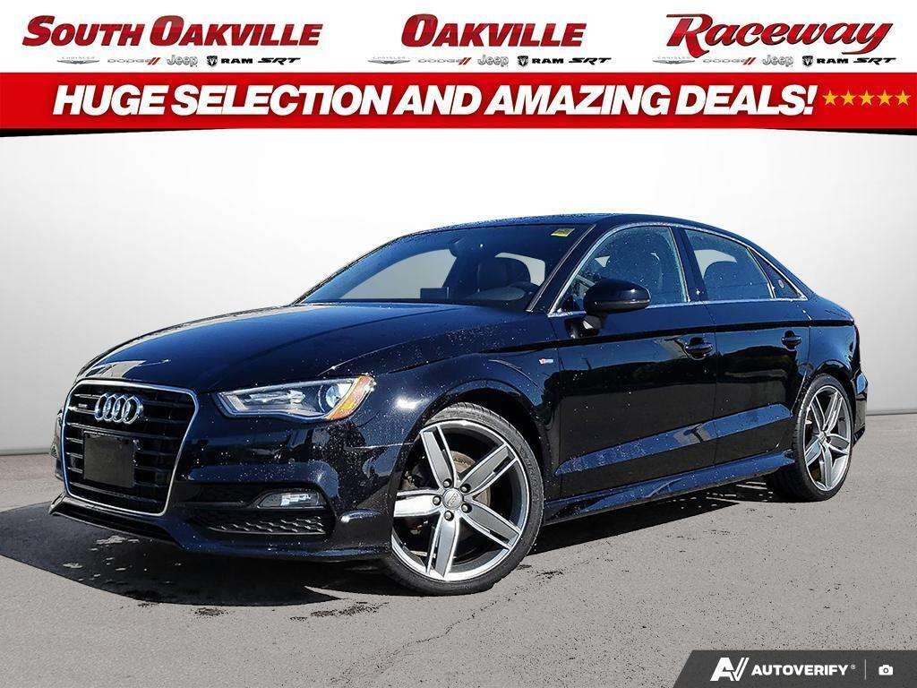 Black 2015 Audi A3 Sedan Automatic