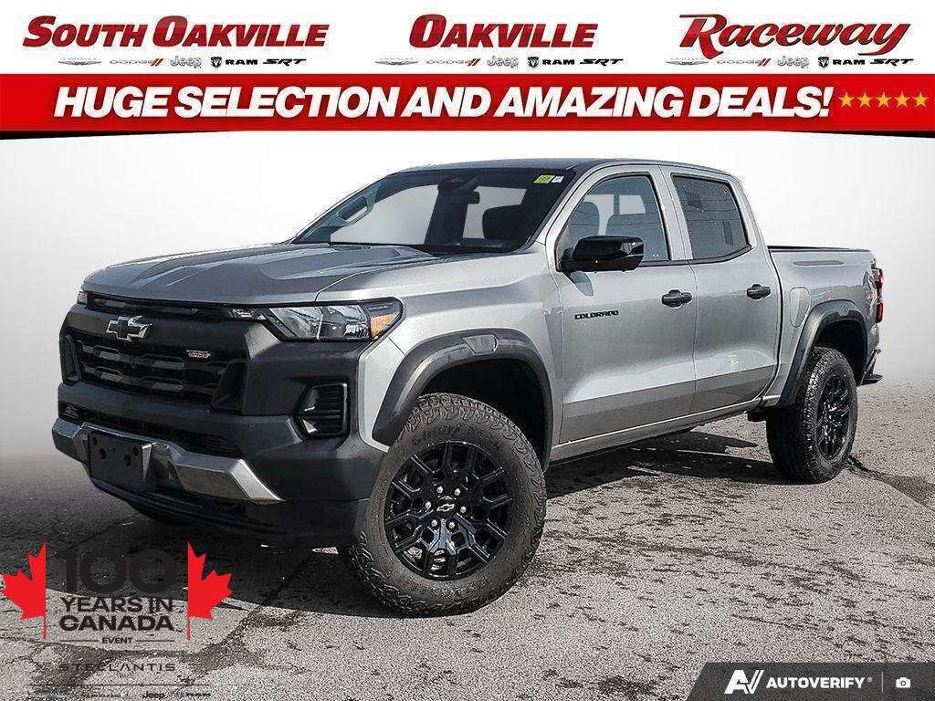 Gray 2024 Chevrolet Colorado Pickup Truck Four-Wheel Drive Automatic