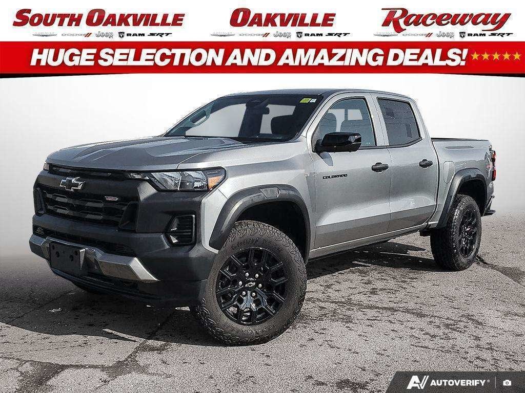 Gray 2024 Chevrolet Colorado Pickup Truck Four-Wheel Drive Automatic
