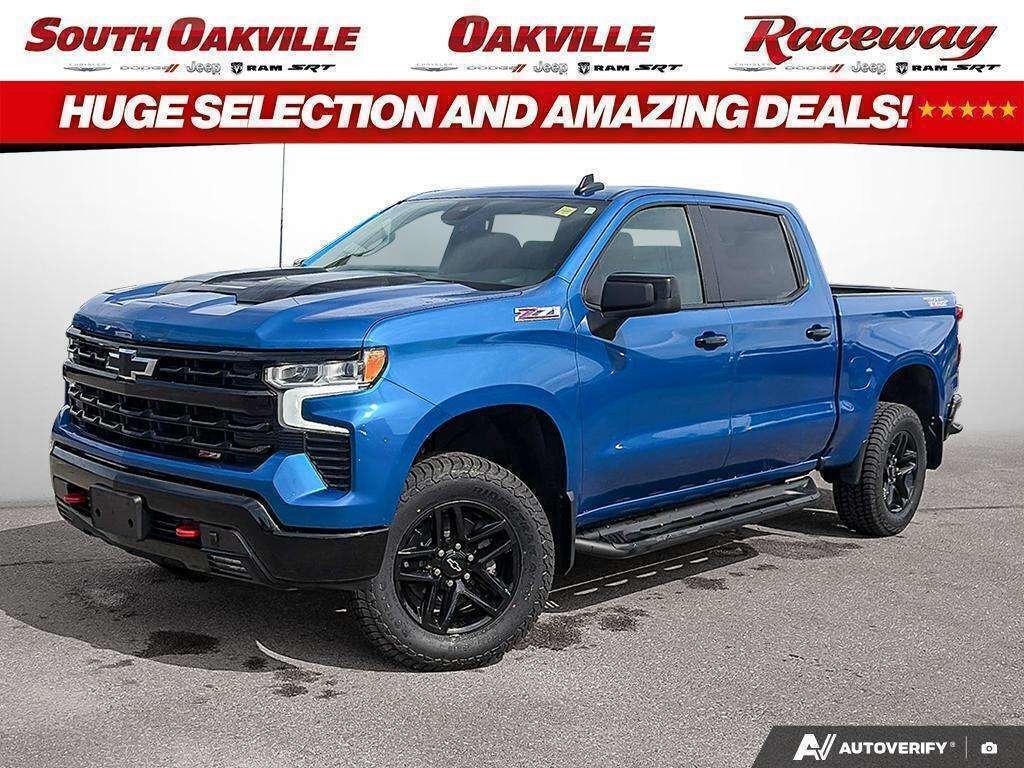 Blue 2024 Chevrolet Silverado 1500 Pickup Truck Four-Wheel Drive Automatic