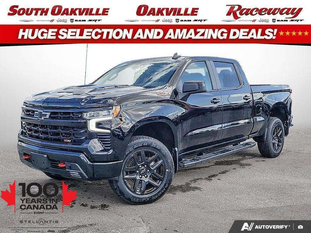 Black 2025 Chevrolet Silverado 1500 Pickup Truck Four-Wheel Drive Automatic