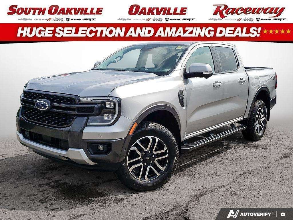 Silver 2024 Ford Ranger Pickup Truck Four-Wheel Drive Automatic