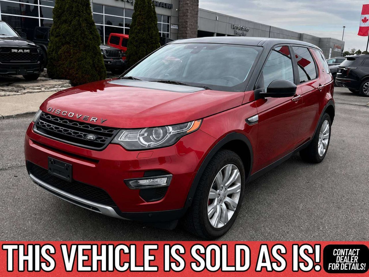 Red 2016 Land Rover Discovery Sport SUV / Crossover All-Wheel Drive Automatic