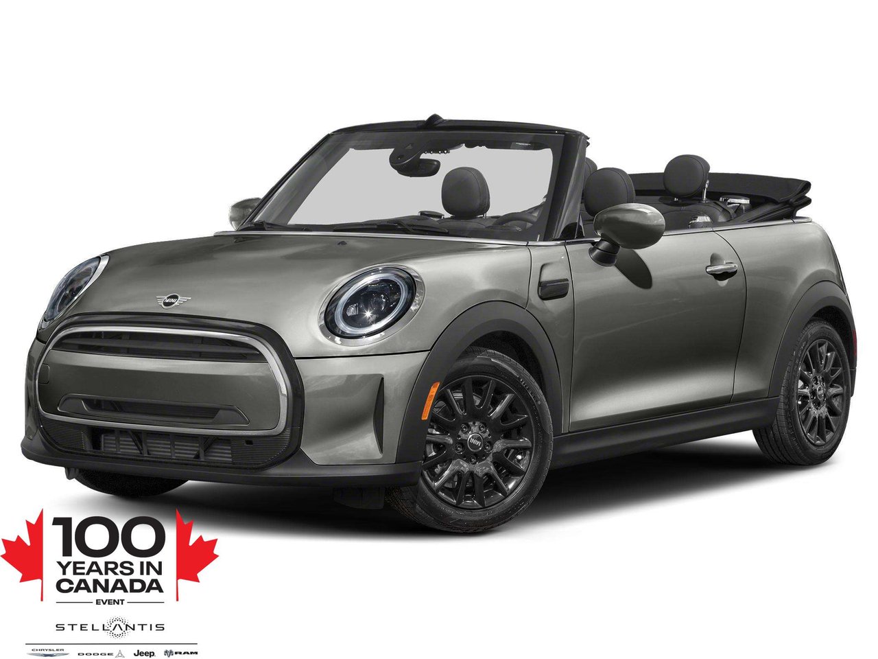 Gray 2022 MINI Cooper Convertible Front-Wheel Drive Manual
