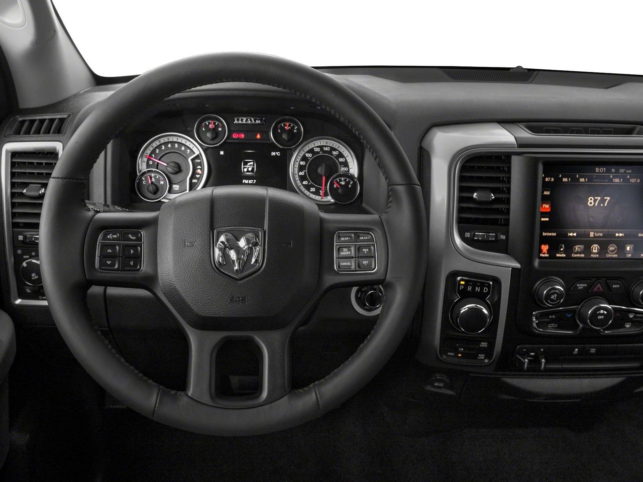 White 2017 RAM 1500 Pickup Truck Four-Wheel Drive Automatic