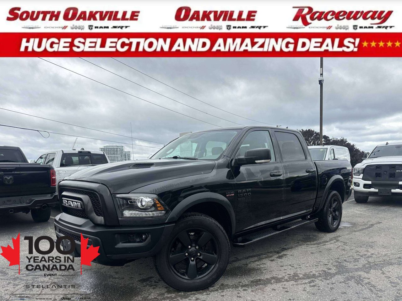 Black 2019 RAM 1500 Pickup Truck Four-Wheel Drive Automatic