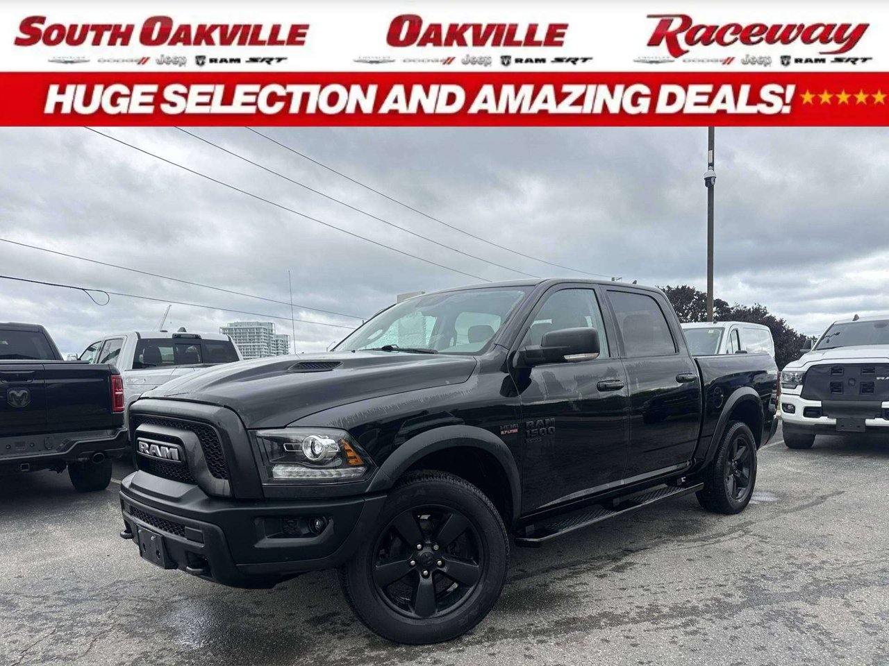 Black 2019 RAM 1500 Pickup Truck Four-Wheel Drive Automatic