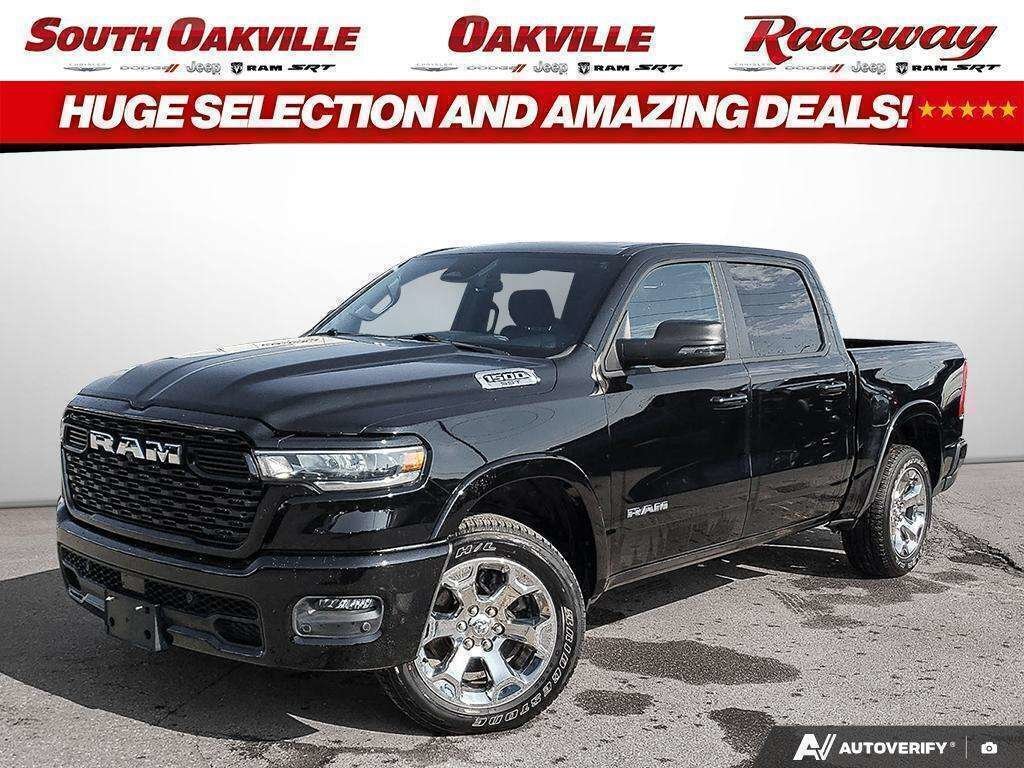 Black 2025 RAM 1500 Pickup Truck Four-Wheel Drive Automatic