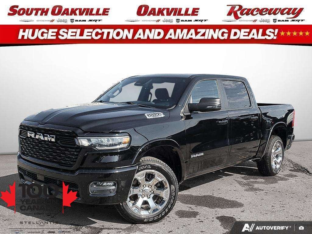 Black 2025 RAM 1500 Pickup Truck Four-Wheel Drive Automatic