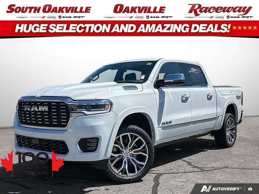 White 2026 RAM 1500 Pickup Truck Four-Wheel Drive Automatic