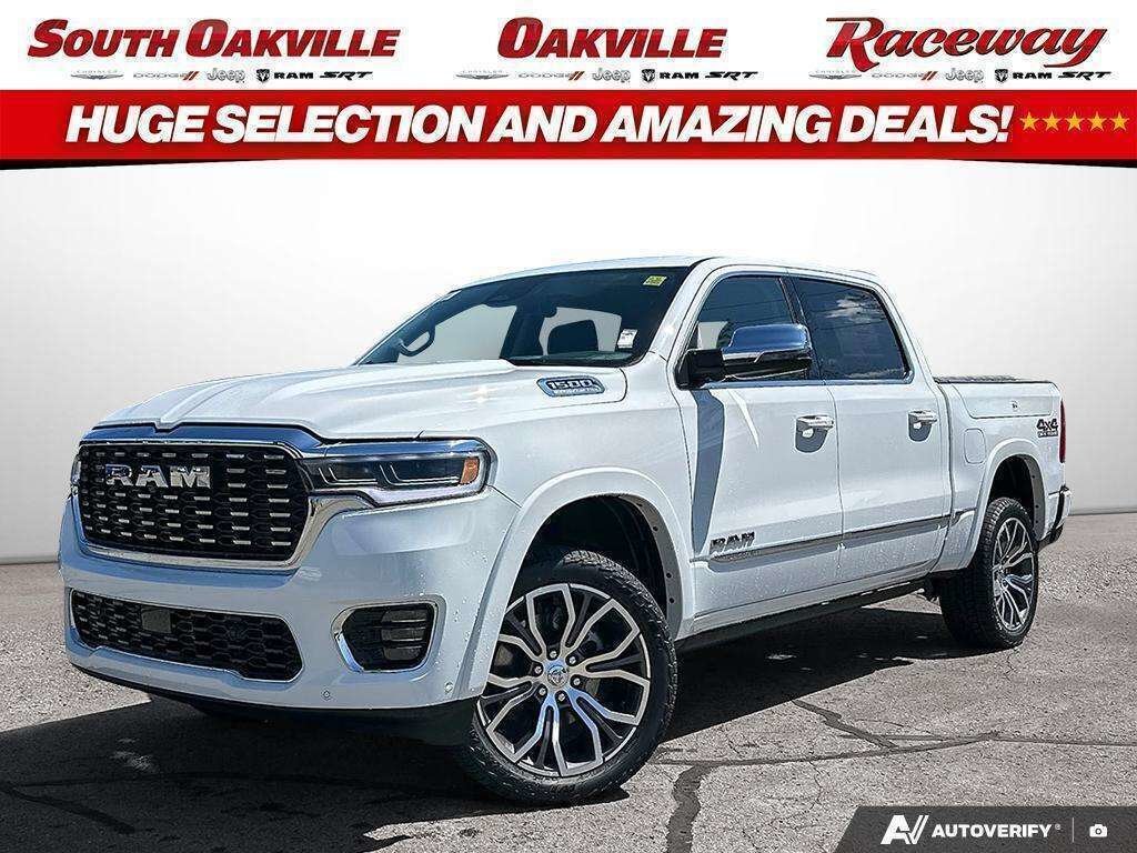 White 2026 RAM 1500 Pickup Truck Four-Wheel Drive Automatic